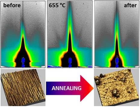 Thermal Stability Studies of DySi2 Nanowires and Nanoislands by in situ GISAXS